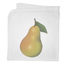 'Ripe Pear Fruit' Cotton Baby Blanket / Shawl BY00042401 
