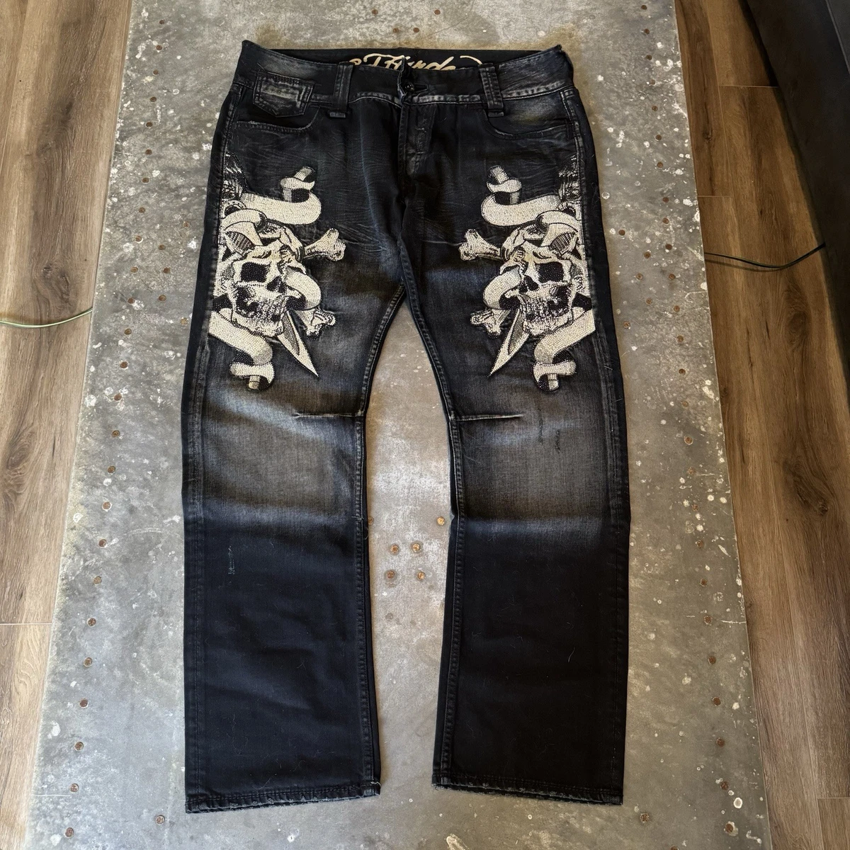 Skull Jeans for Men for sale | eBay