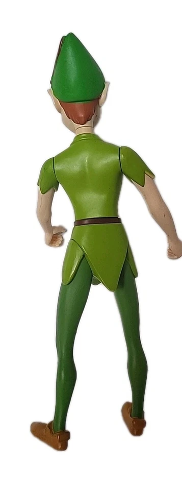 Figura de acción vintage Disney Peter Pan 9 pulgadas clásico coleccionable juguete verde Foto 2 de 4