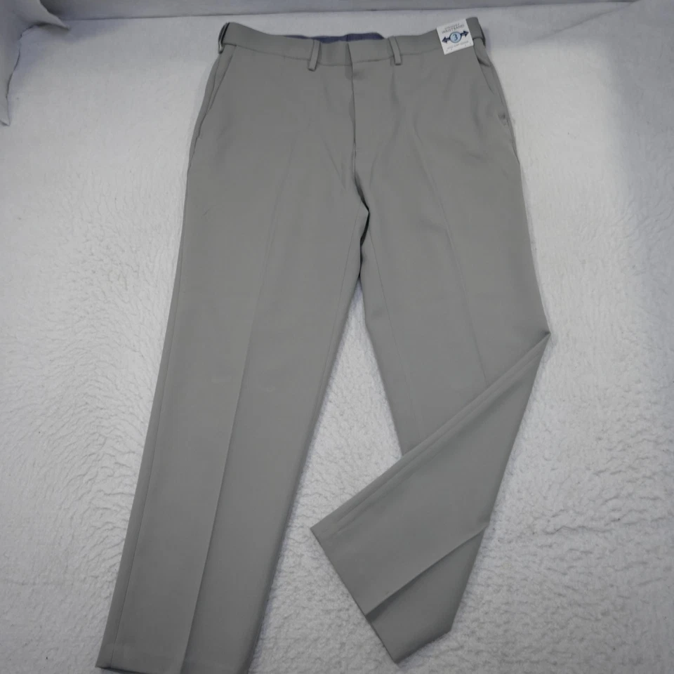 Saddlebred путешественник комфорта Flex платье брюки серый плоский передний мужской 36 x 29 новый - Изображение 2 из 4