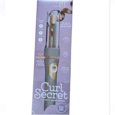 InfinitiPRO by Conair Secret Ceramic Auto Curler Hair Iron - BRAND NEW