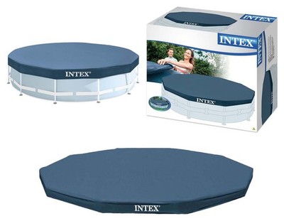Intex Poolabdeckplane Ø 457 cm - Frame Pool Poolabdeckung Plane Stahlrahmenpool