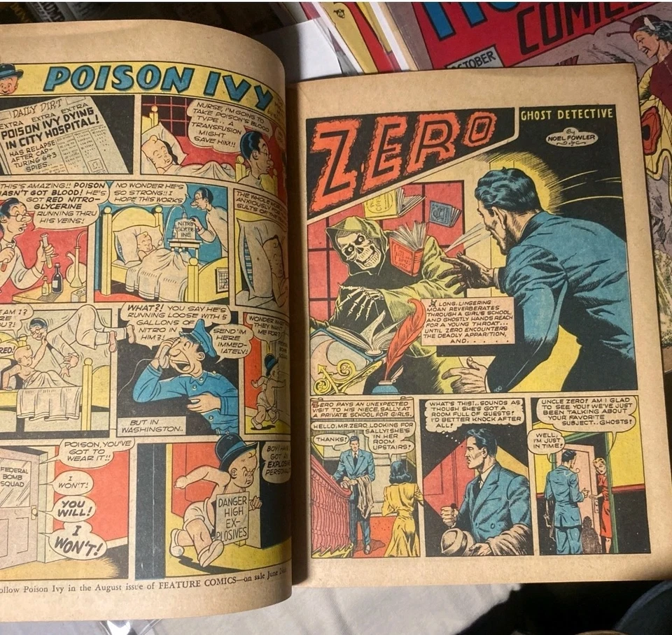 Cómics destacados #58 1942 Dollman-Horror-Sei Guerra Mundial-Edad de Oro cómic Gill Fox cubierta en muy buen estado Foto 4 de 4