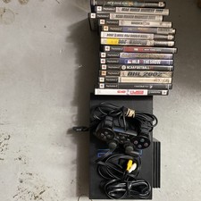 PlayStation 2 Fat Console Tested And Working With 15 Games Read Description