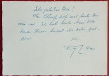 Vico Rigassi 1905-1983 Sportreporter autograph signed 4 x6  card