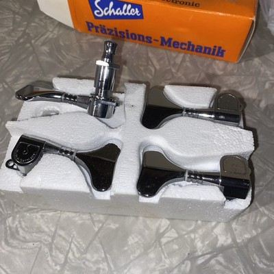 NEW Schaller M4La Lite Bass Tuners 4 In Line - Made In Germany IN ORIGINAL BOX