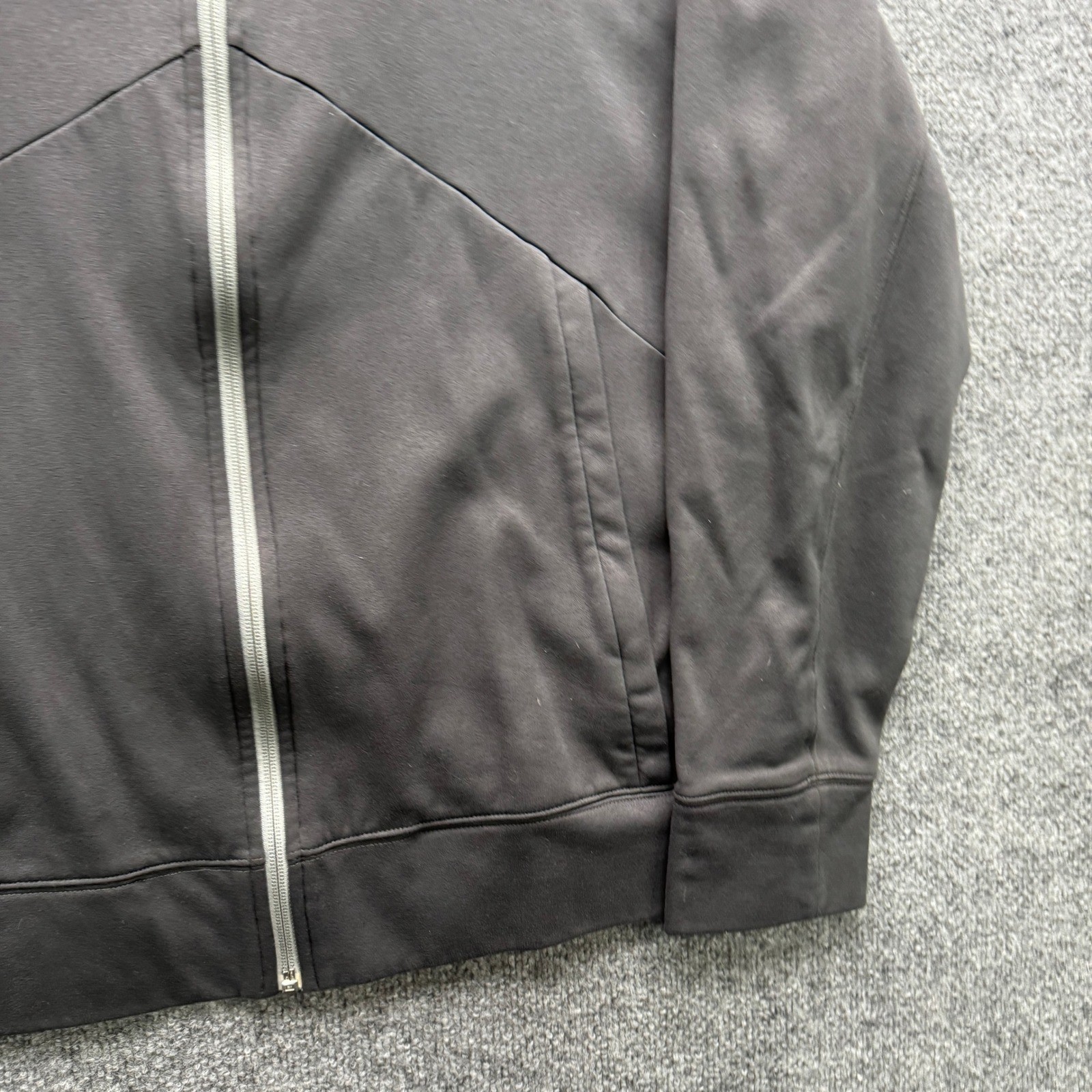 The North Face Mountain Athletics Hoodie Men's L Gray Full Zip Fleece Thumbholes thumbnail 3