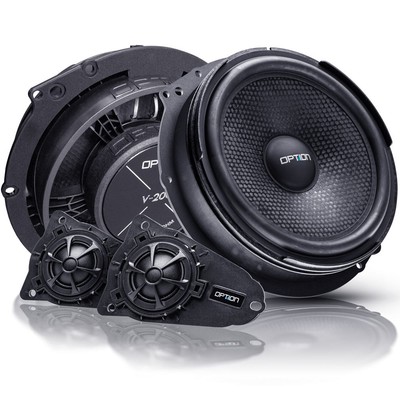 Lautsprecher für VW T5/T6 Frontsystem Plug & Play Bulli Boxen | OPTION