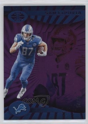 2024 Panini Illusions Trophy Collection Purple 50/99 Sam LaPorta #27 1j5e