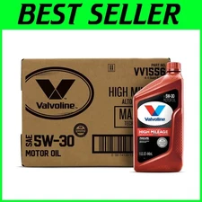 High Mileage 5W-30 Synthetic Blend Oil (1 Qt, Pack of 6) for Peak Performance