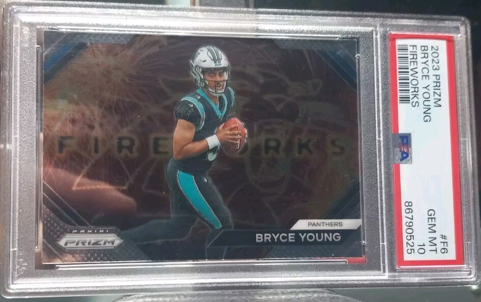 Bryce Young Panini Prizm Fireworks #F6 Base