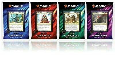 Magic the Gathering 2019 Commander deck Complete Set of 4 decks