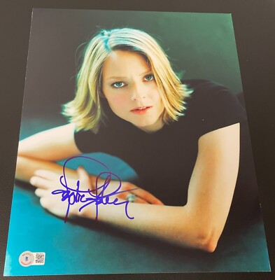Jodie Foster Signed Autograph 11x14 Photo Silence of the Lambs