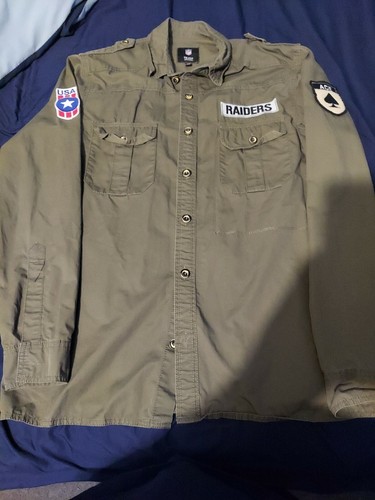 NFL Team Raiders Football Button Down 