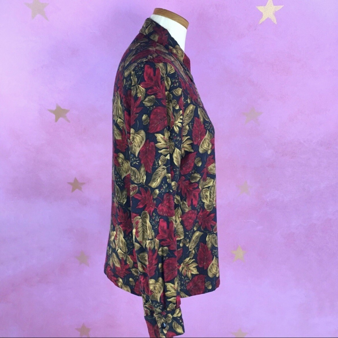 PENDLETON  Autumn Floral Leaf Button Down Blouse 6 - image 3