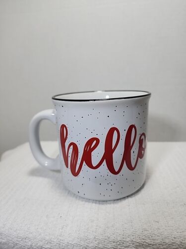 Hello Kitty Camper Mug by Sanrio 20 oz White Red N Black New - Picture 2 of 6