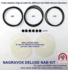 Revox Studer DELUXE NAB hub adapter overhaul kit with reel spacers 