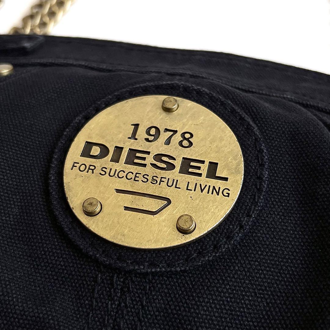 Diesel Women Y2K Archive Shoulder Bag 2Way Chain Black Diesel Women Y2K Archive Shoulder Bag 2Way Chain Black
