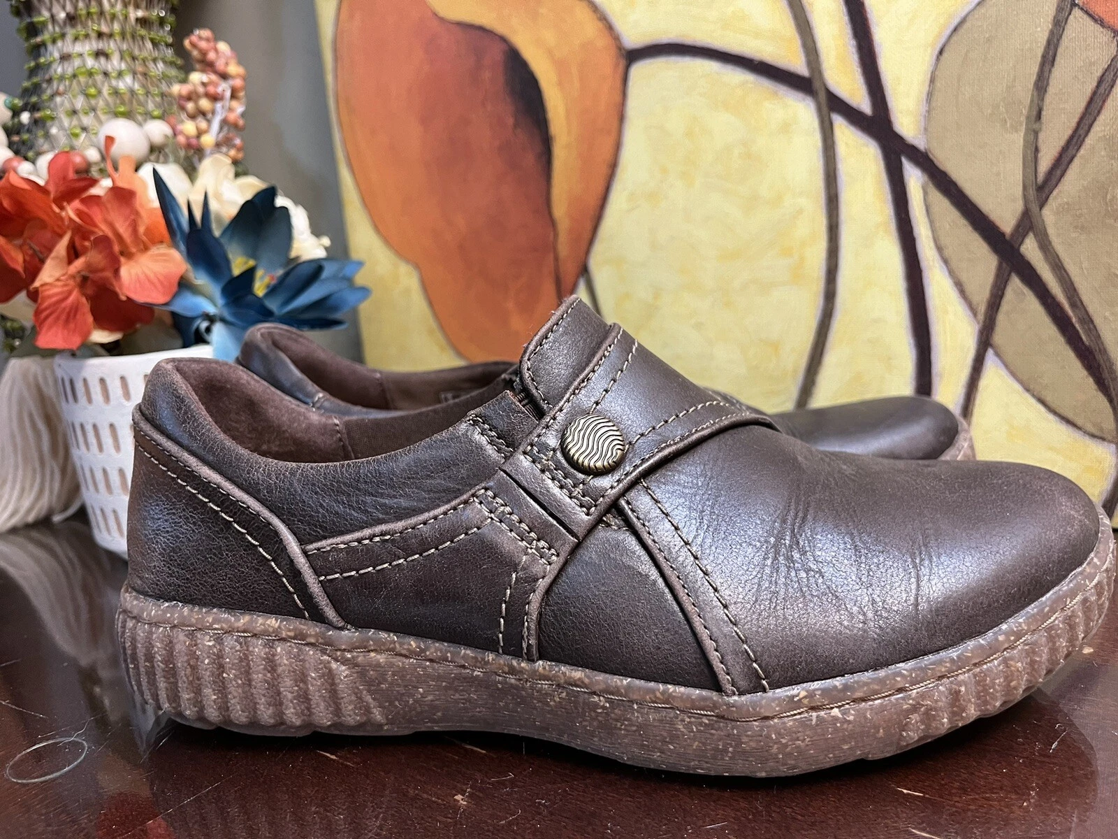 Collezione By Clarks Ultimate Comfort Slip On Marrone Pelle Invecchiata 7 5