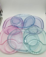 Tupperware Snack Plates Trays Set of 6 Acryli...