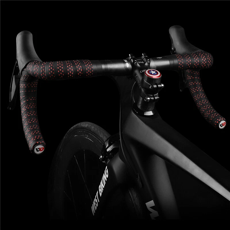 WEST BIKING Pro Soft Road Bike Handlebar Tape PU EVA Anti-slip Bicycle Bar Tape - Image 2 of 4