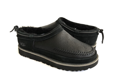 UGG MEN CAMPFIRE SLIP ON BOMBER BLACK TNL ANKLE Boot US 8 