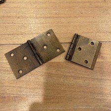 Antique Vintage  Steel Hinges Hardware Parts 2&rdquo; Set Of 2