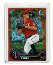 2016 Bowman Chrome Prospect Megabox Orange Shimmer Nick Burdi Twins Pirates