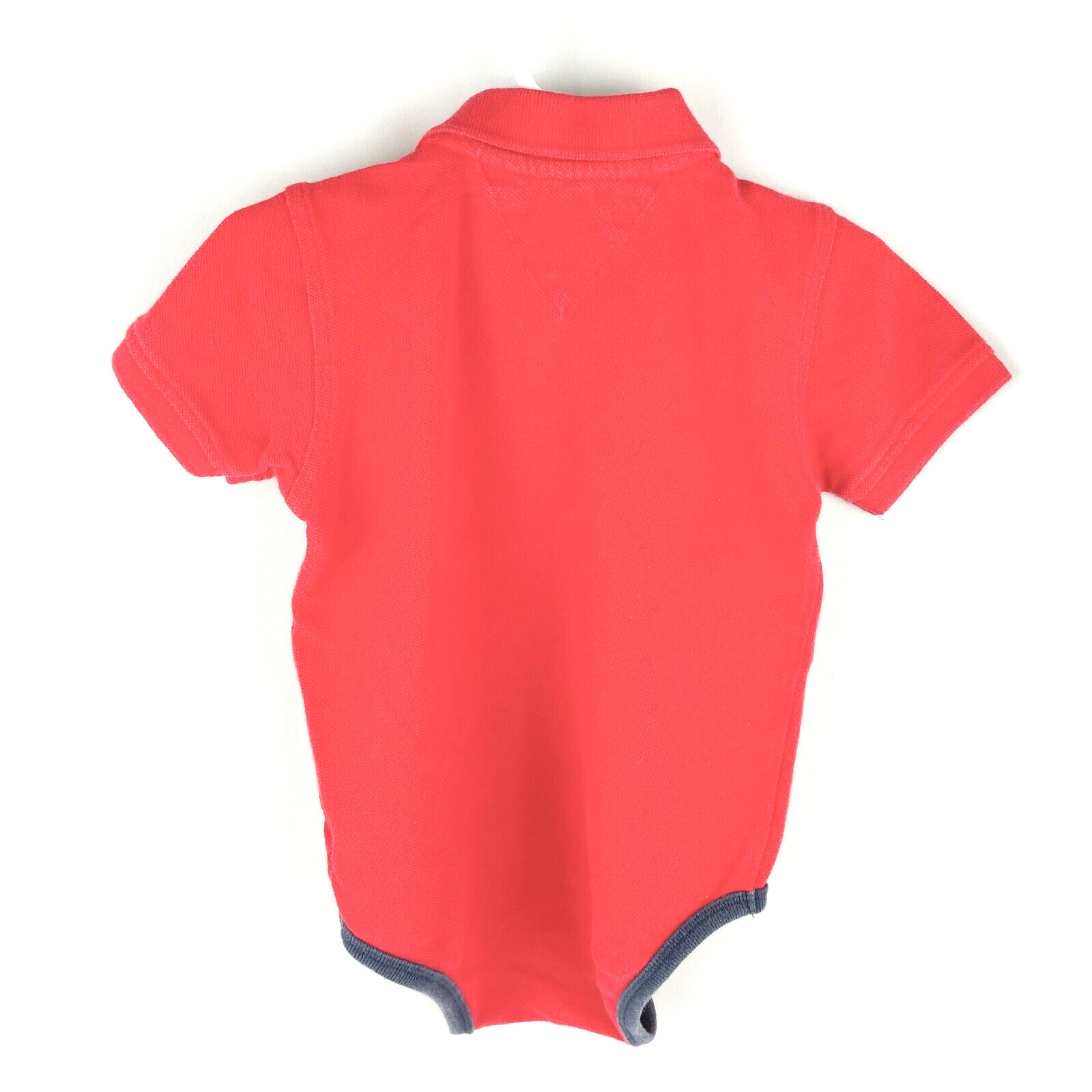 Vintage Tommy Hilfiger Toddler 18/24 M One Piece 2 Button Collar Red Polo! thumbnail 2
