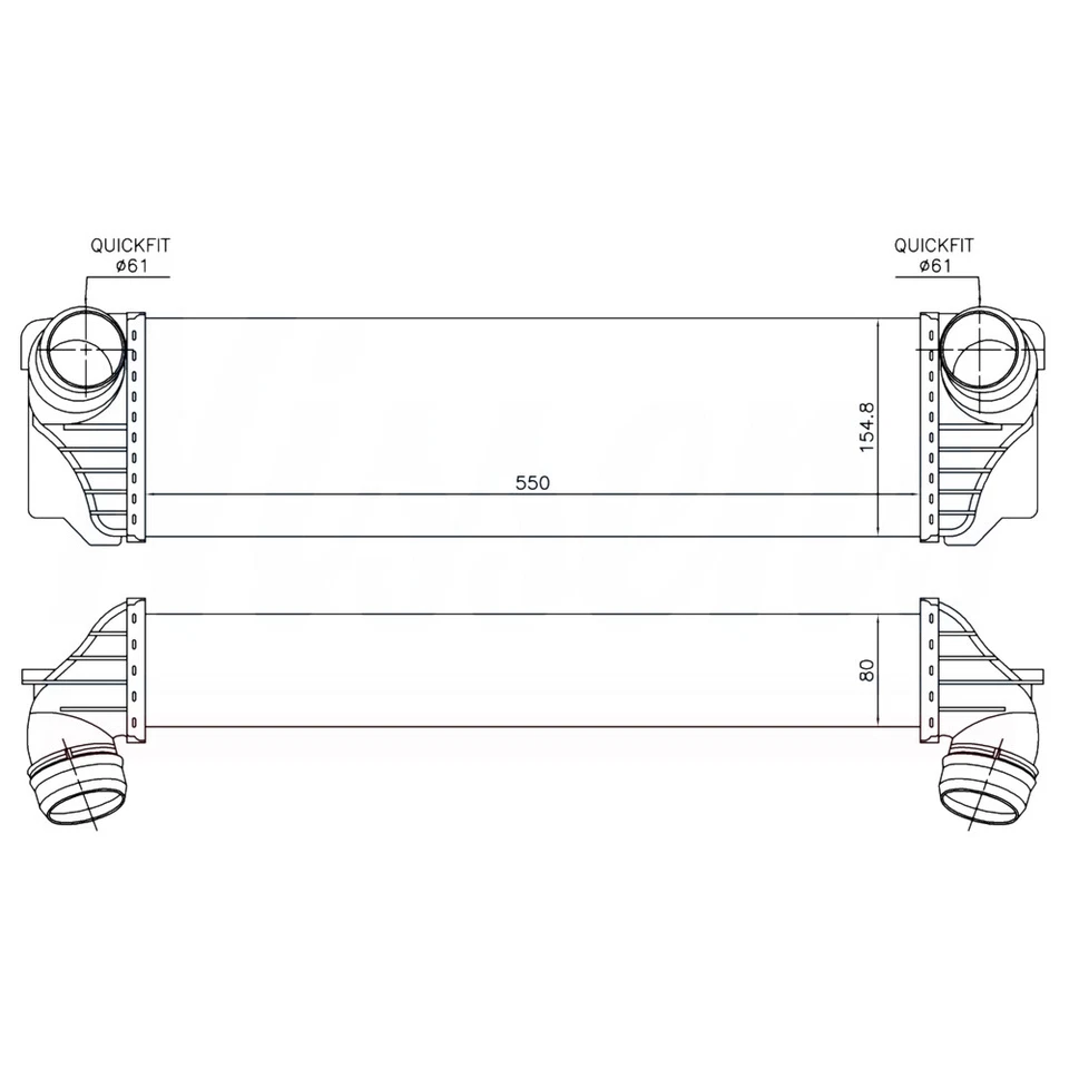 Nuevo intercooler compatible con BMW 740LD Xdrive 17117805629 7805629 Foto 2 de 4