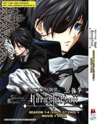 Anime DVD Black Butler Kuroshitsuji Season 1-4 Movie OVA