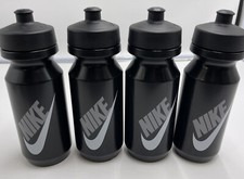 QTY 4 Nike Squeeze BIG MOUTH BIDON 2.0 650 ML 22OZ Black Water Bottle MSRP 32