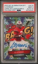 2023 WC Alumination Draft Comix Auto-Laser-Purple (#2/4) CJ Stroud #AC10 PSA 9