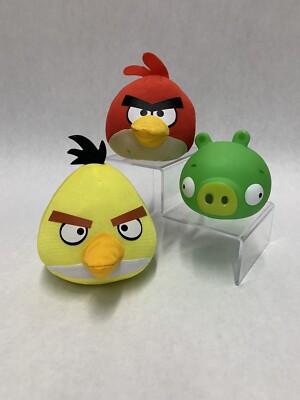 Angry Birds Tactic Action Game Replacement Figures Rovio 2012 Red Yellow Green
