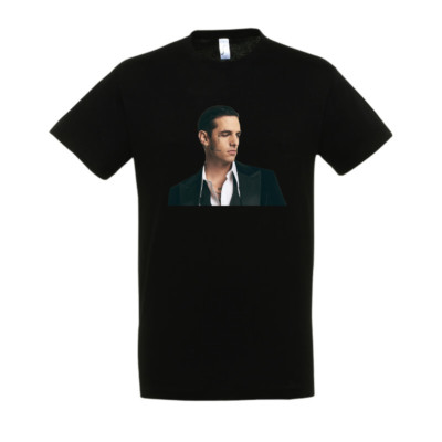 Achille lauro 100% cotton knit t-shirt singer sanremo
