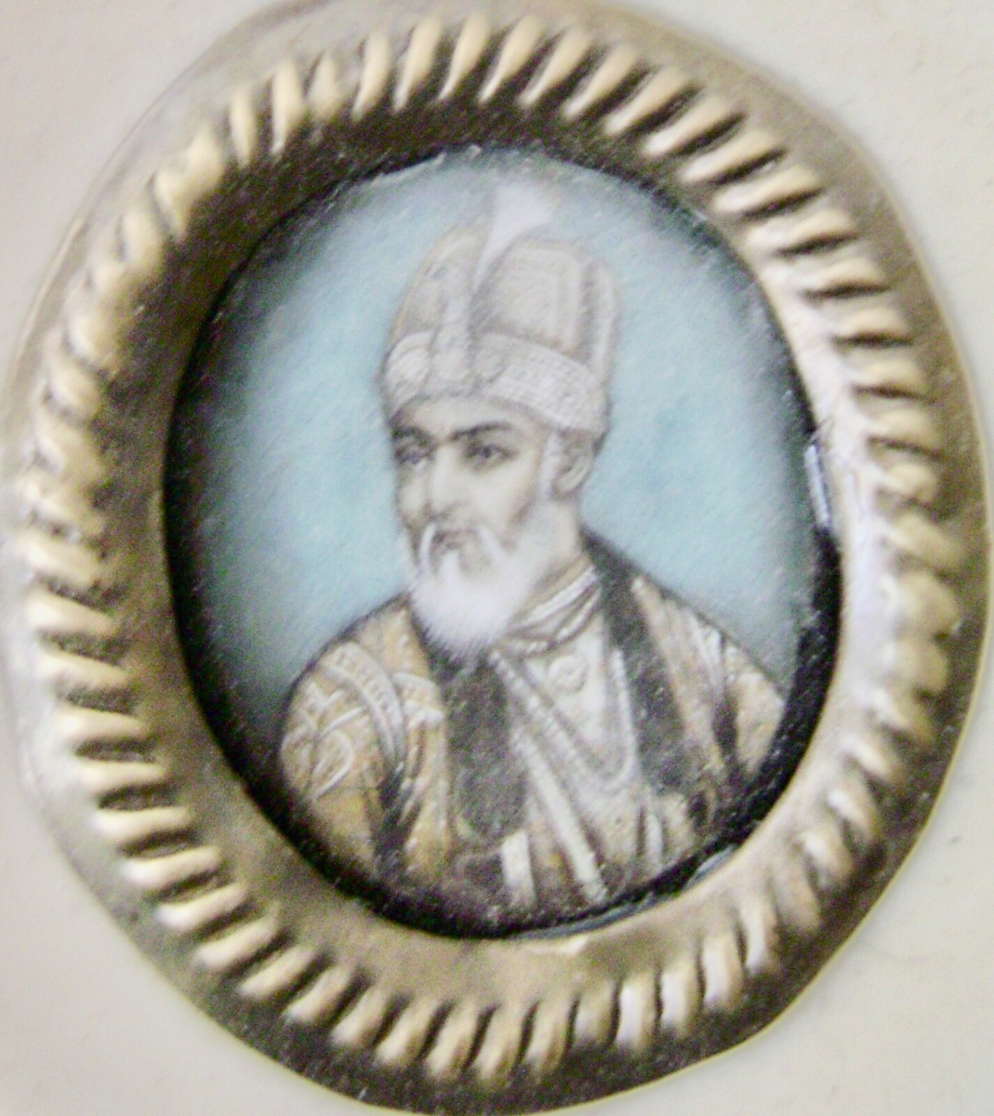 Precious Miniature Oval Portrait of the Emperor MUGHOL SHAH