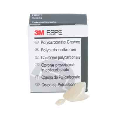 3M Temporary Dental Polycarbonate Crowns 5/bx Multiple Sizes