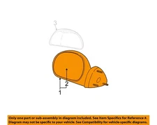 FORD OEM 2004 F-150 Heritage Front Door Outside Mirrors-Mirror 1L3Z17683EAA