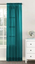 Plain Voile Net Curtain Sheer Panels Slot Top Sold Single In Pack - Free Postage