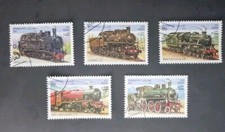 Afghanistan 2001 Trains/Railways/Steam Engines/Locomotives/Transport  6v x 5