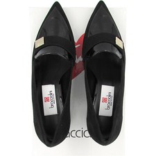 BRACCIALINI scarpe nere Décolleté appuntite tacco medio 37 38 39 40 41 €120