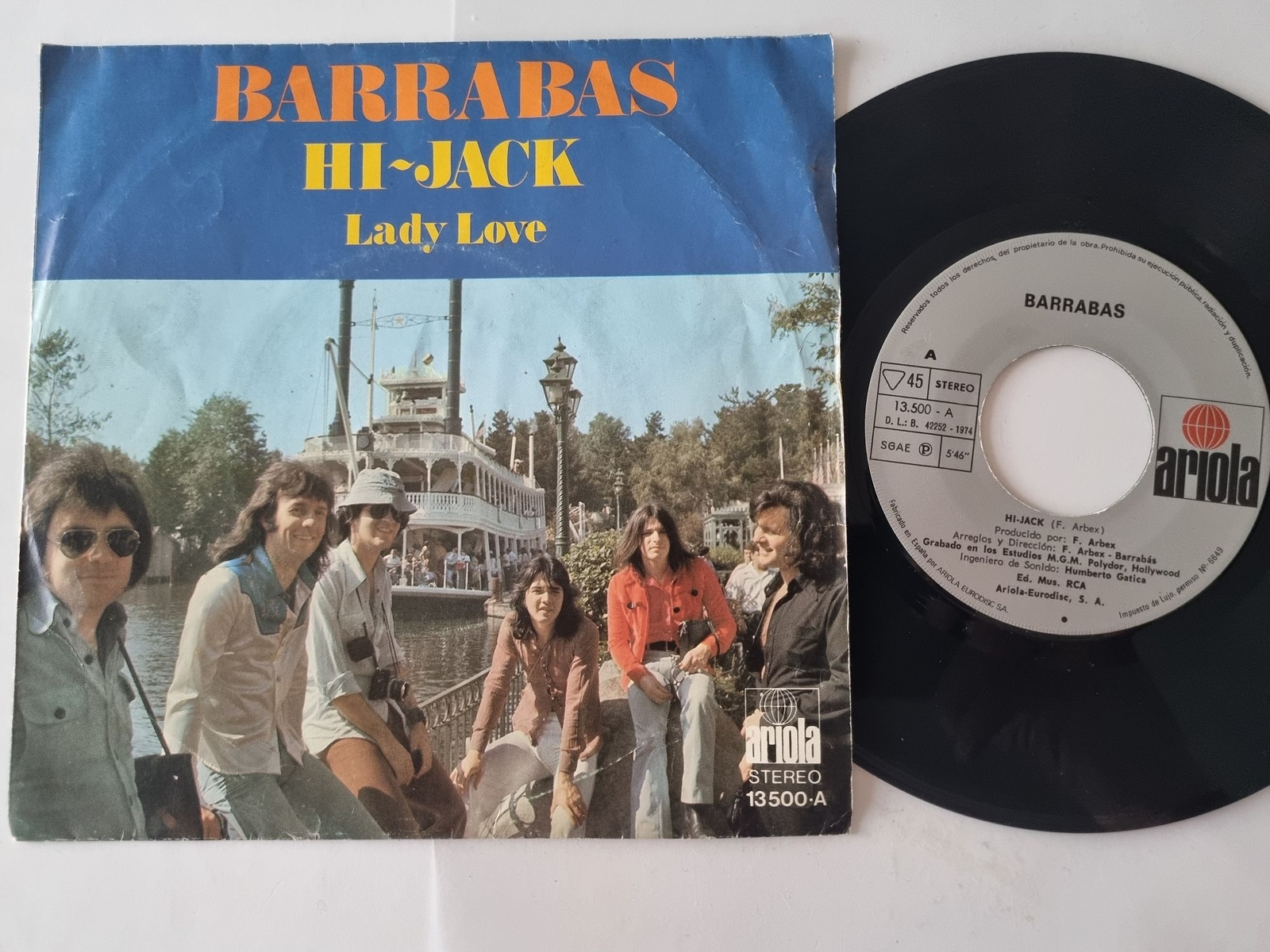 Barrabas - Hi-Jack 7'' Vinyl Spain