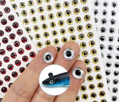 Yeux De Poisson,Lot De 100 Yeux De Leurre De Pêche 3D, Ovales Réalistes