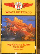 Wings of Texaco 1929 Curtiss Robin Airplane Diecast Metal 6th in the Series ERTL
