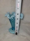 Fenton Hobnail Ruffle Edge Flower Vase