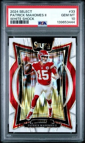 2024 Select PATRICK MAHOMES White Shock /199 #33 PSA 10 GEM MINT Chiefs