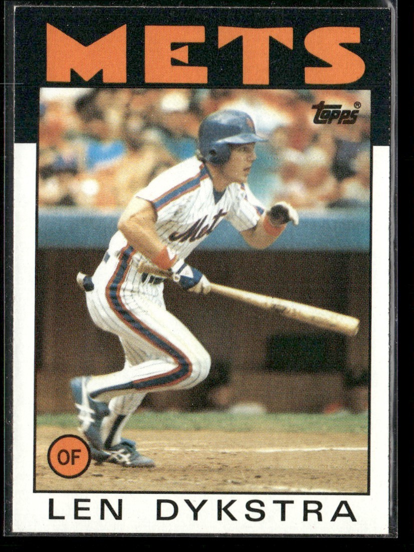 1986 Topps Len Dykstra Rookie New York Mets #53
