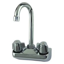 Dominion Faucets 77-9116 Gooseneck Service Sink Faucet 2, Wall, Brass