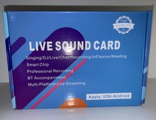 Live Sound Card IOS  Andriod Professional Recording DJ Singing NEW Mix Station