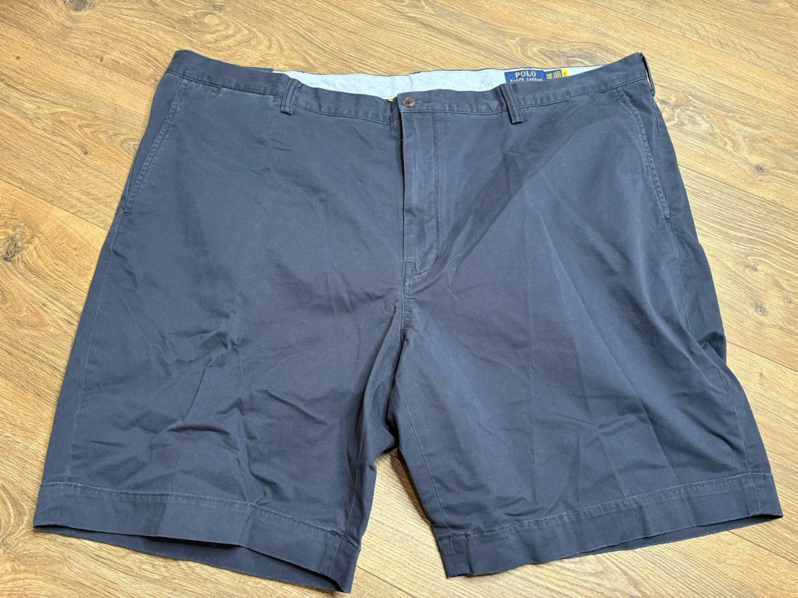 Polo Ralph Lauren Mens Blue Chino 9” Stretch Classic Fit Shorts Size 46B NWT